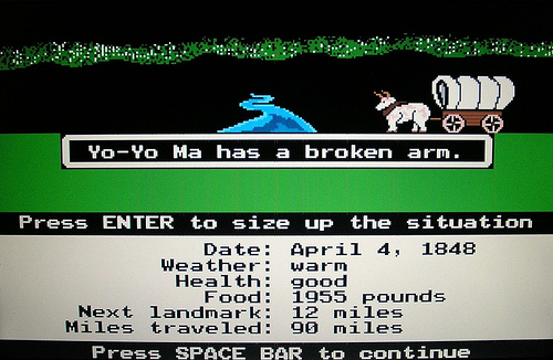 The Oregon Trail with an upgraded ox